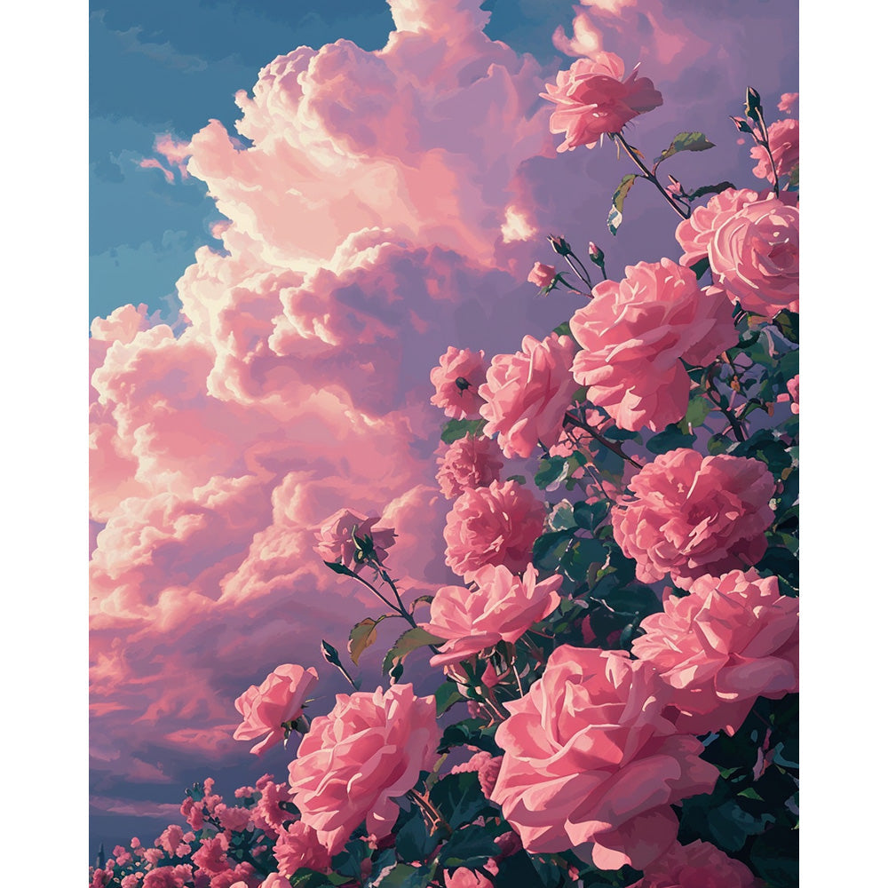 Flower Rose Painting By Number 2