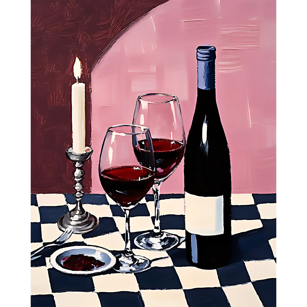 Wine Night Painting By Number 2