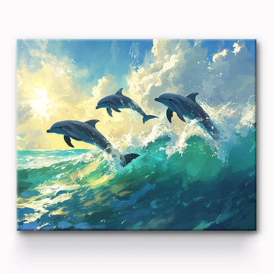 Dolphin Painting By Number 1