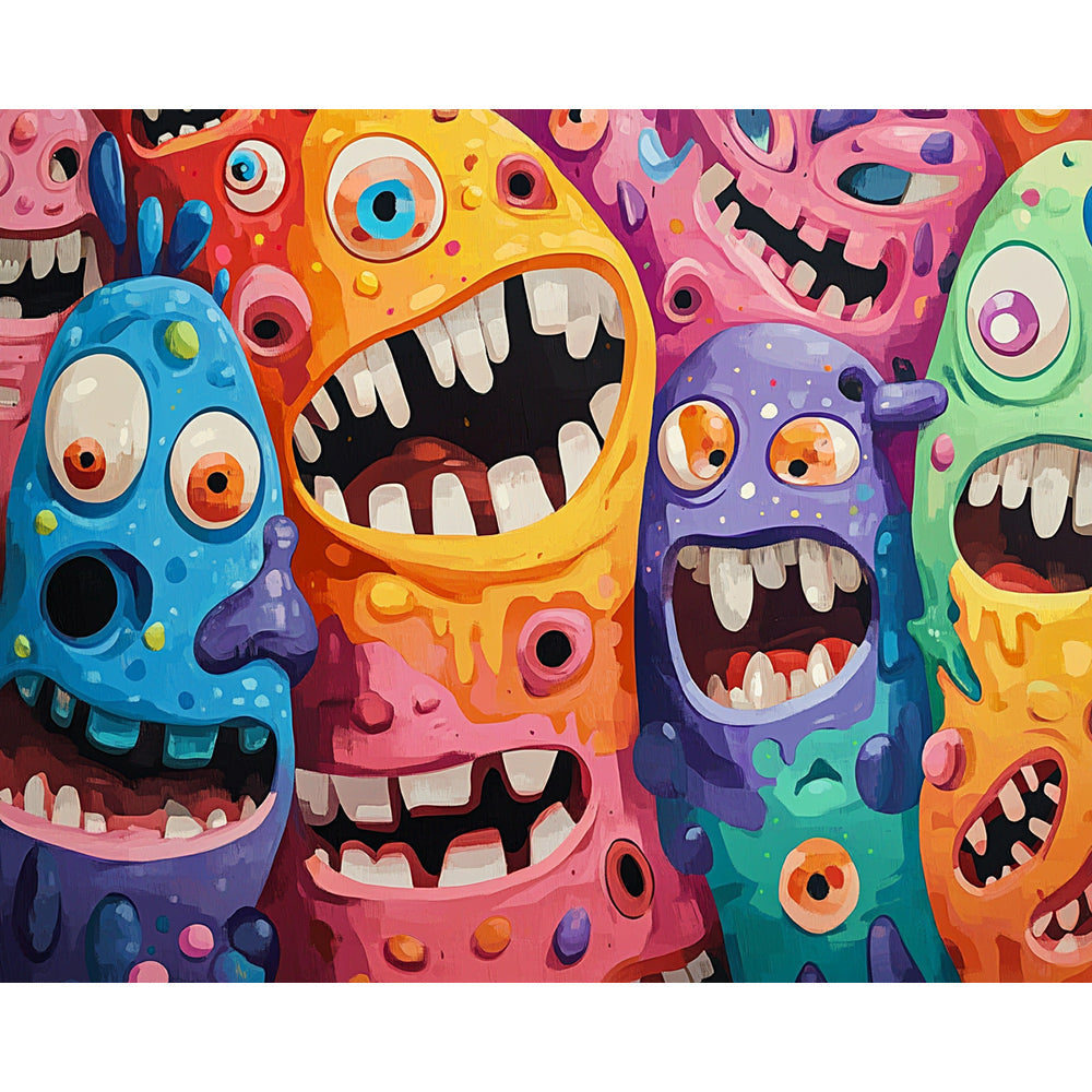 Monsterland Painting By Number 2