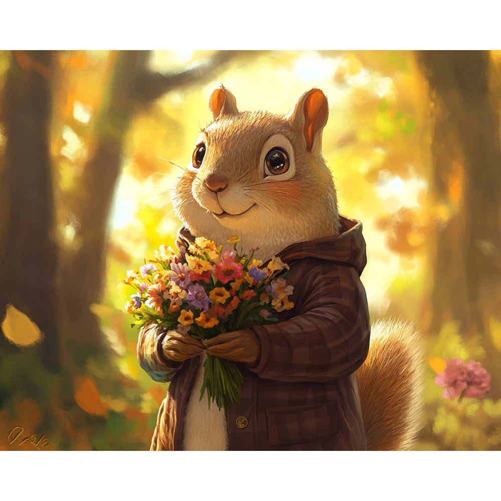 Rabbit Going on a Date Painting By Number 2