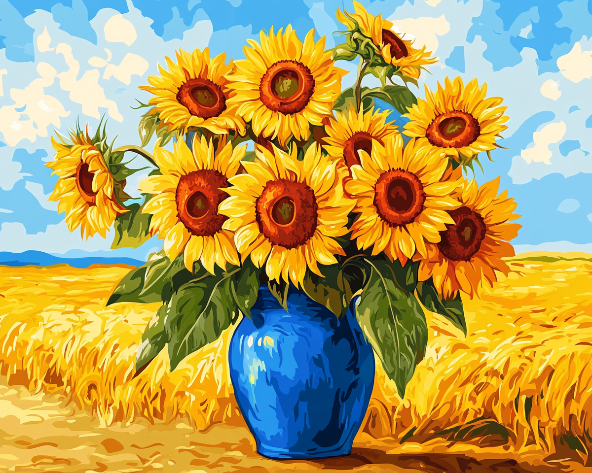 Sunflower Painting By Number 2