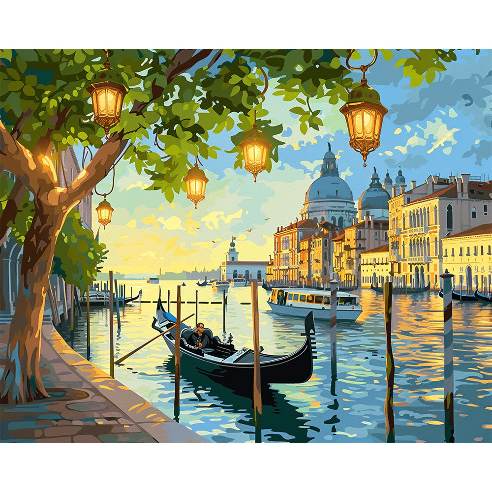 Seaside City Painting By Number 2